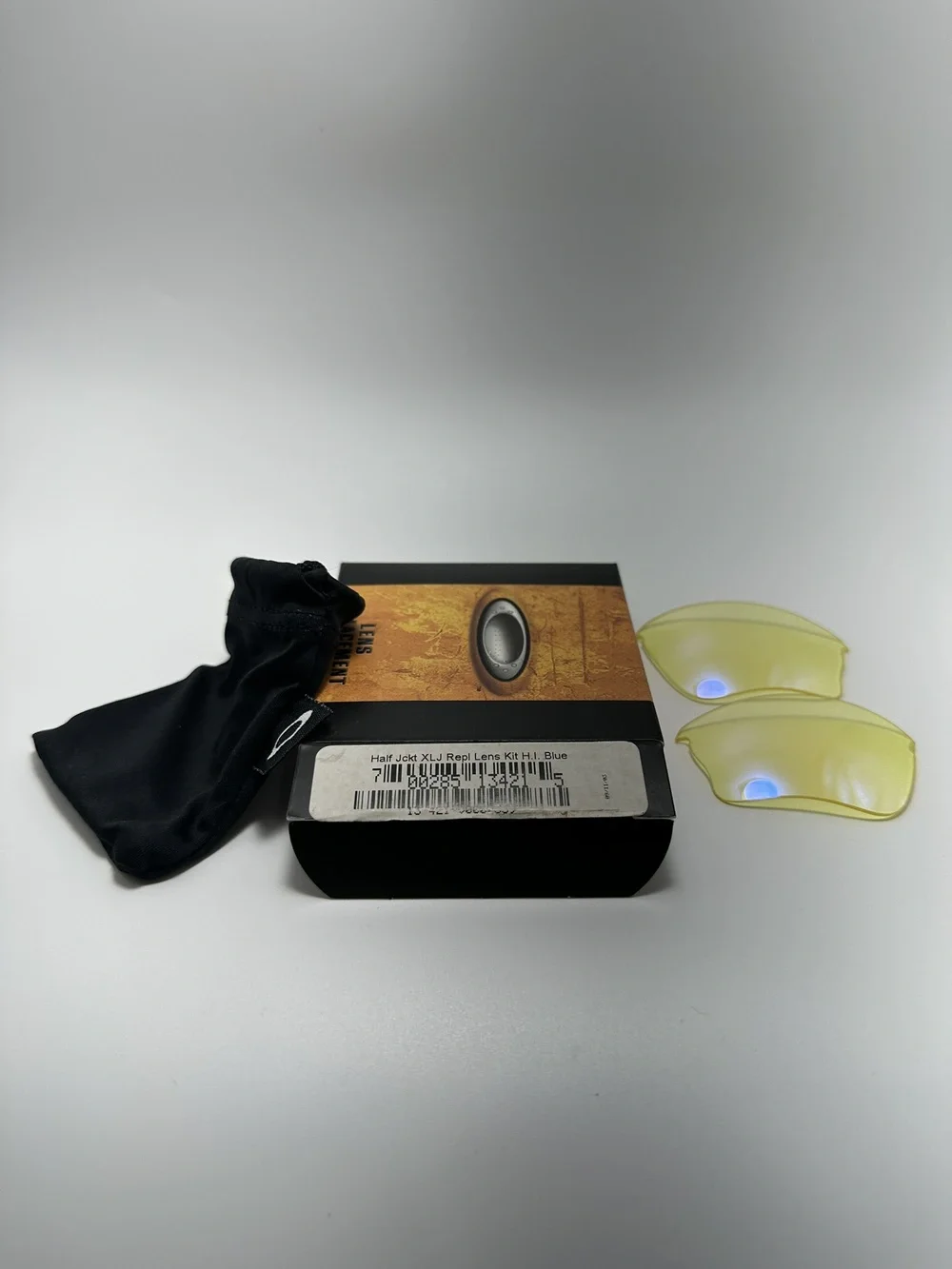 Replacement Lenses for Oakley Half Jacket XLJ Yellow with Light Blue Mirror NWT
